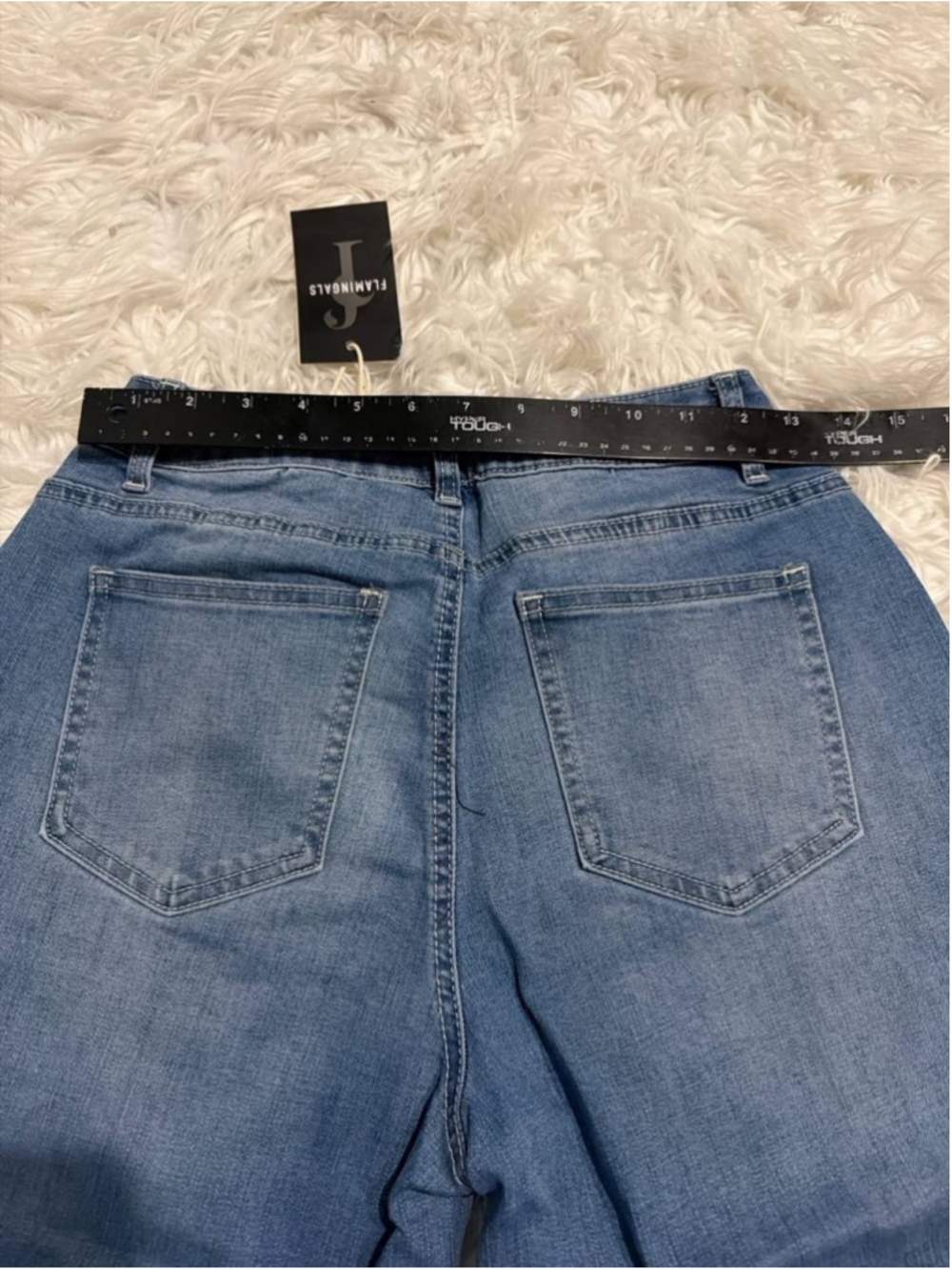 Flamingals Straight Leg Mid Waist Capri Jeans S - Picture 4 of 5